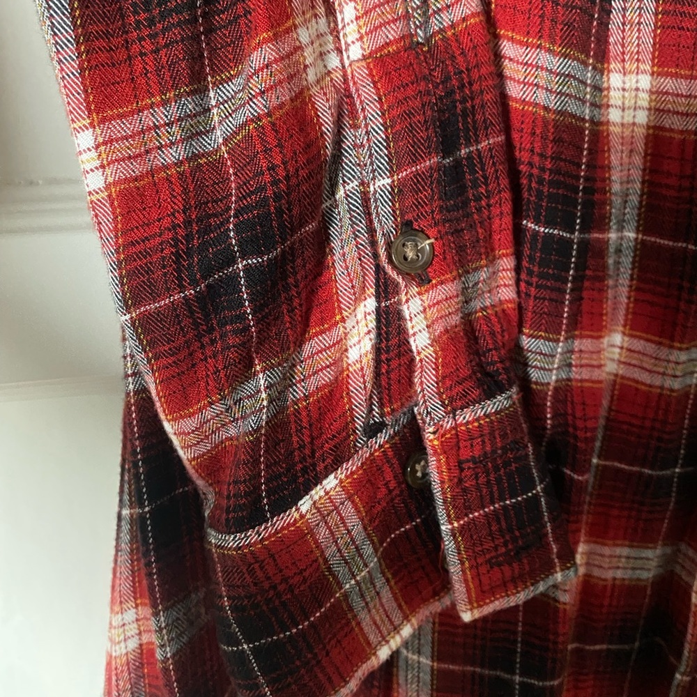 Universal Thread Plaid Flannel Duster, S - image 5